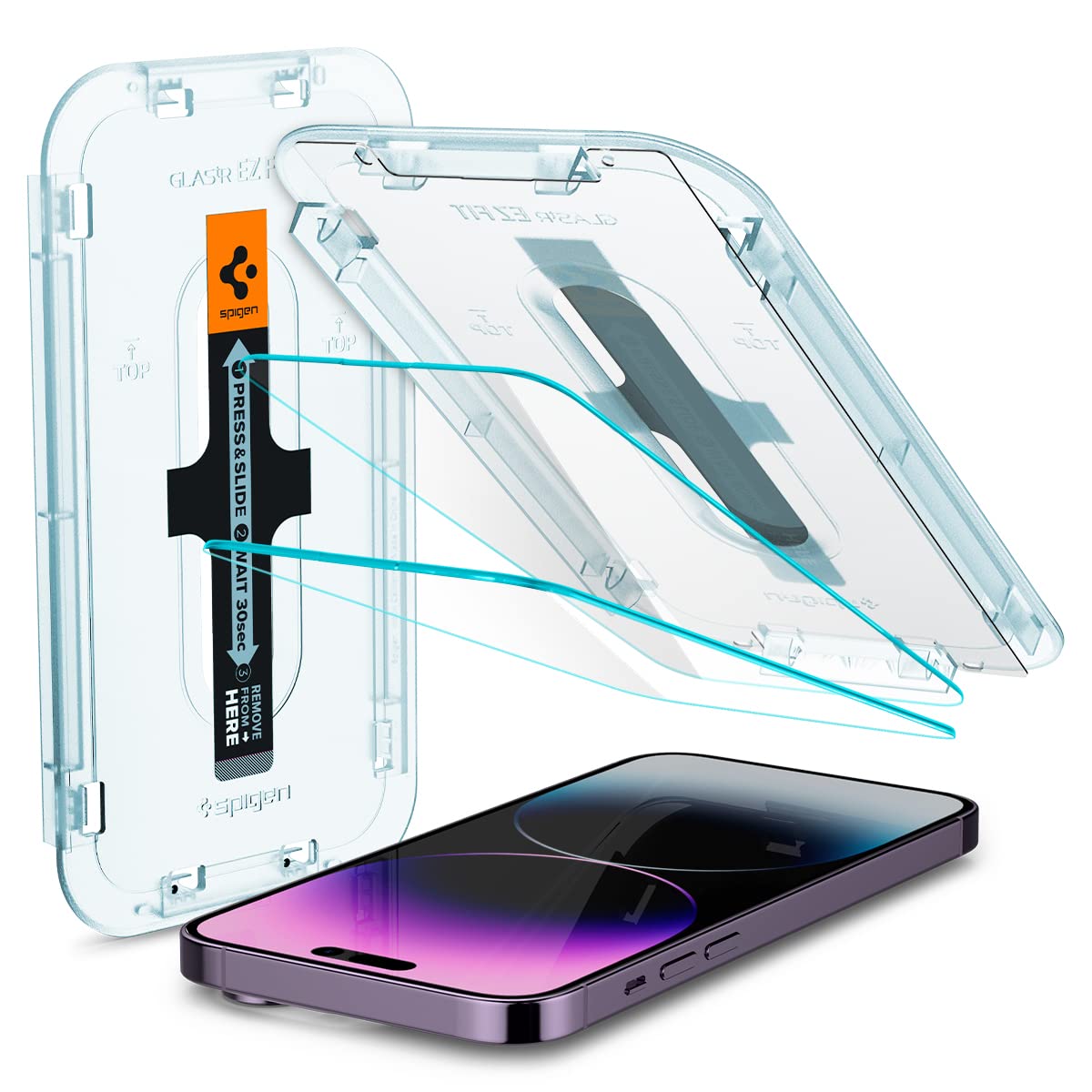 Spigen 2-Pack Screen Protector for iPhone 14, 15, 16, 17 Pro Max