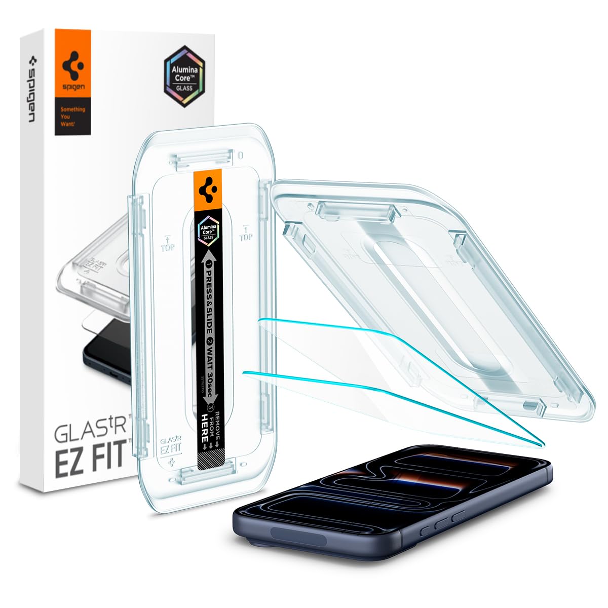 Spigen 2-Pack Screen Protector for iPhone 14, 15, 16, 17 Pro Max