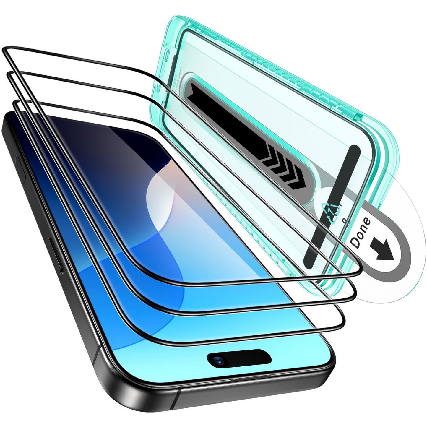 ESR Tempered-Glass Screen Protector iPhone 16 üvegfólia - 3 Pack (1D73400901)